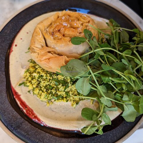 Aubergine roll at Mallow - Borough Market in South East London