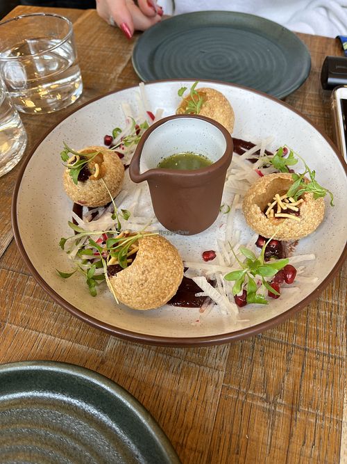 Pani puri  at Mallow - Borough Market in South East London