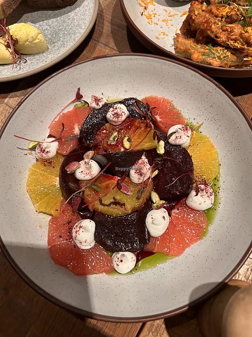 The beetroot and citrus small plate - expected this to be better than it was.   at Mallow - Borough Market in South East London