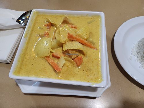 Yellow curry at Coconut Cafe in Merced
