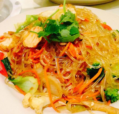 Clear noodles- delish! at Loving Hut in Falls Church