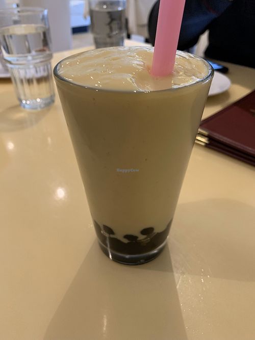 Smoothie with boba  at Loving Hut in Falls Church