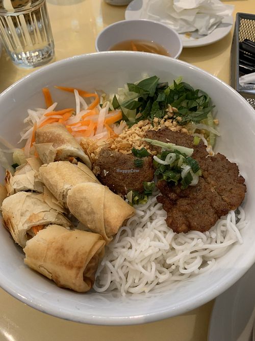 Vermicelli with faux meat at Loving Hut in Falls Church