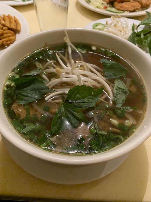Pho with veg chicken  at Loving Hut in Falls Church