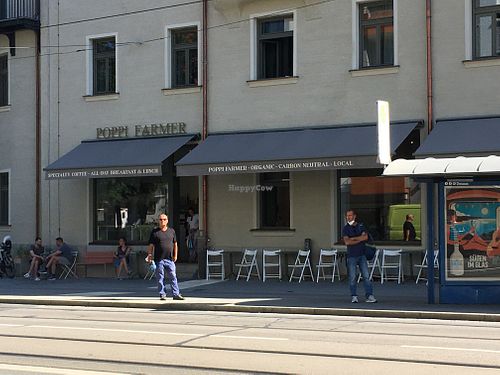 View from the street   at Poppi Farmer in Munich
