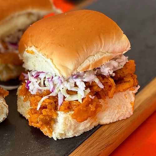 Buffalo Chick’n Sliders at Freakin' Vegan in Cliffside Park