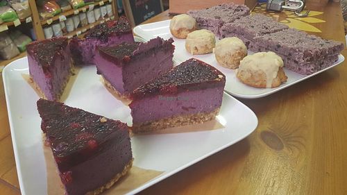 Vegan and Gluten Free Goodies for the counter at Currant Affairs, Leicester at Currant Affairs in Leicester