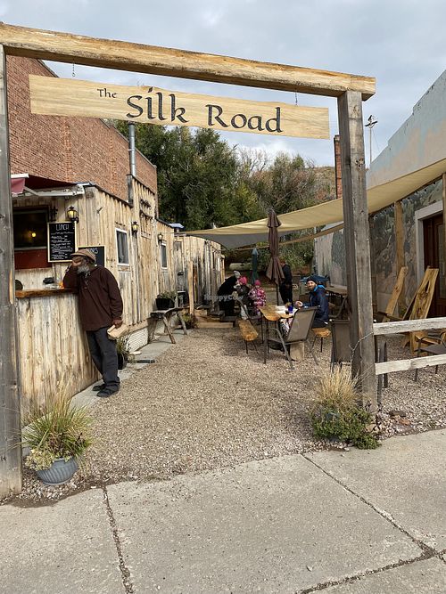Entrance on River Street at Silk Road Experience in Hot Springs