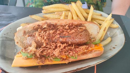 Vegan Hot Dog at Albi Burriana in Nerja