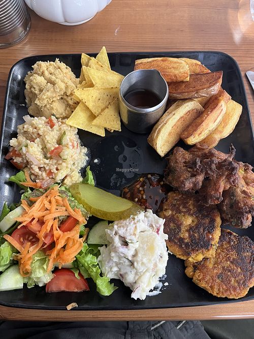 Vegan platter   at The Mere Cafe Bookshop and Refill Shop in Ellesmere