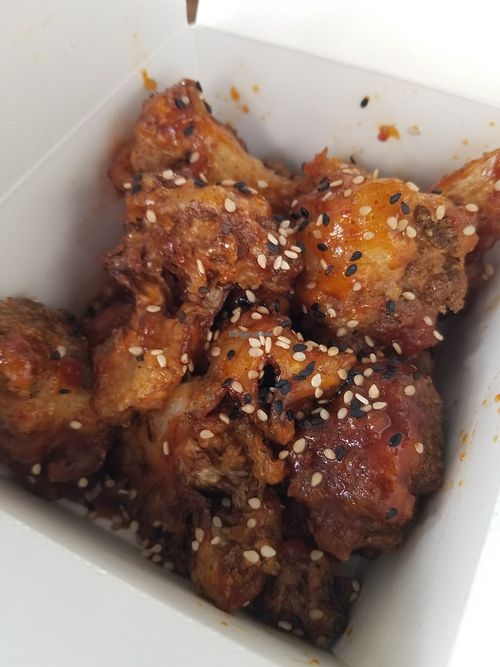 Korean fried cauliflower at The Rice Is Right in Cedar Park