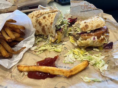 So good!  at Ike's - Fashion Show in Las Vegas