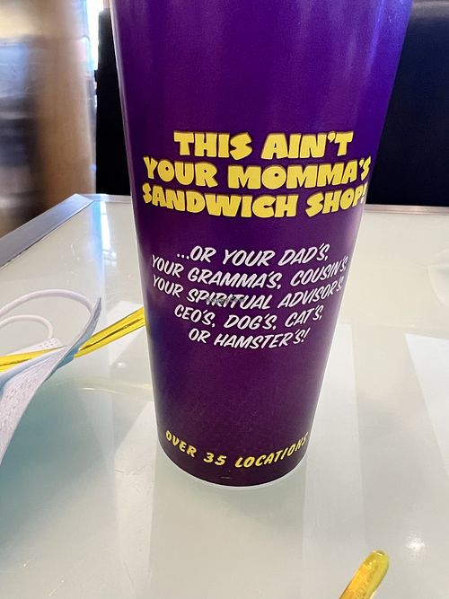 They have better fountain drinks that usual  at Ike's - Fashion Show in Las Vegas