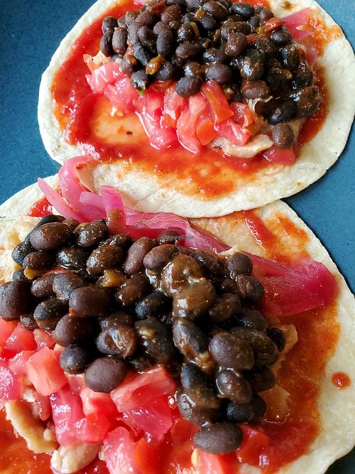 VGF tacos with Beyond "chicken" at Maize in Lancaster