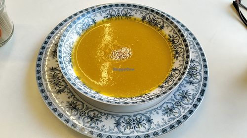 Pumpkin Soup at Sunny Bowl in Seoul