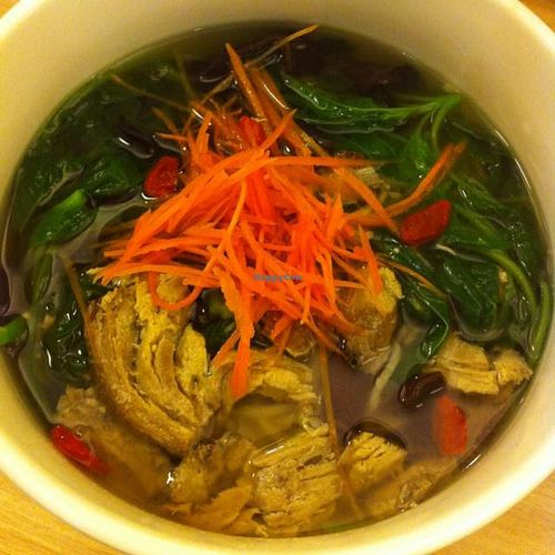 noodles soup at Veggie Planet in Malacca