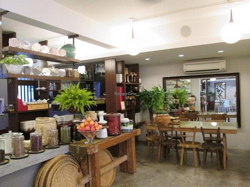 Lovely decor at Veggie Planet with a Zen ambience at Veggie Planet in Malacca