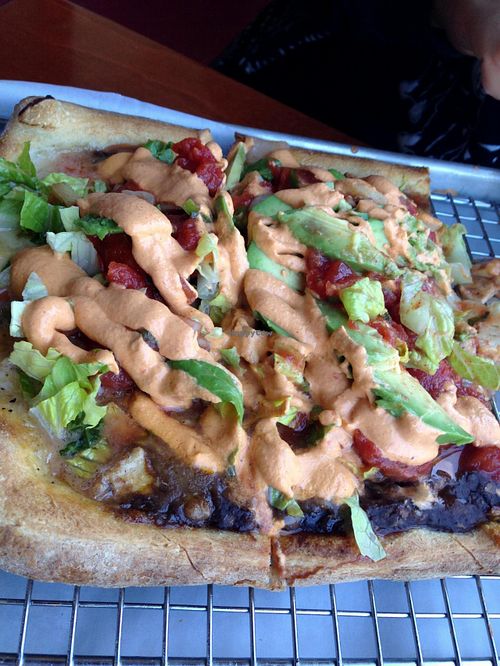 Vegan Taco Pizza at Source in San Francisco