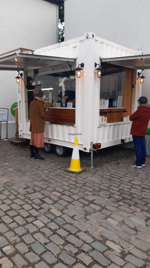 Outdoor coffee and treats at Phoenix Cafe in Dublin
