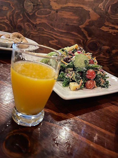 Goalless Greek with Wellness shot  at Sage Bistro and KindKreme in Los Angeles