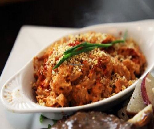 Vegan mac and cheese at Sage Bistro and KindKreme in Los Angeles