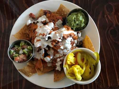 Jack fruit nachos at Sage Bistro and KindKreme in Los Angeles