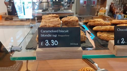 Caramel biscuit blondie (vg) at National Trust Gibside Market Place Cafe in Gateshead