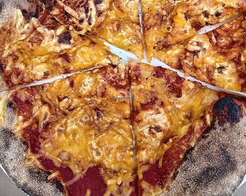 Vegan Margherita Pizza at National Trust Gibside Market Place Cafe in Gateshead