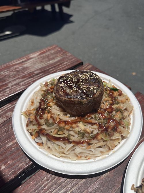 Eggplant Pasta  at saVor in San Juan