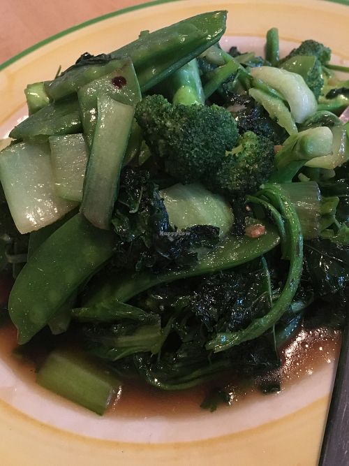 Zen of greens at Sunflower Vegetarian Restaurant in Vienna