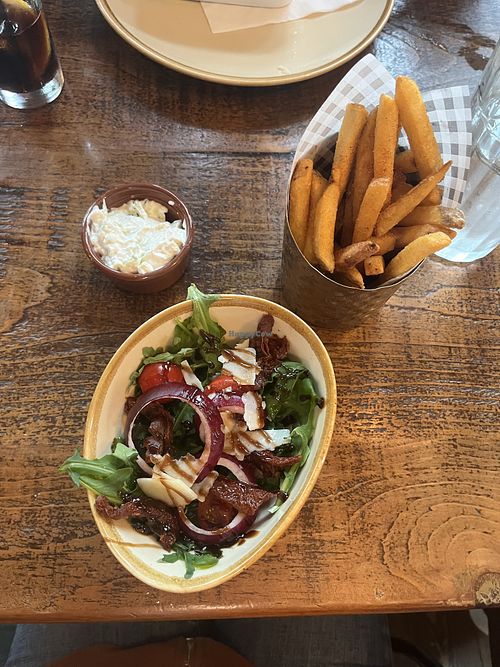 Salad not vegan but could request no cheese  at Old Bell Rye in Rye