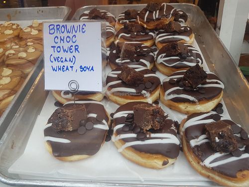 Brownie chocolate tower donuts at Doe Bakehouse - City Centre in York