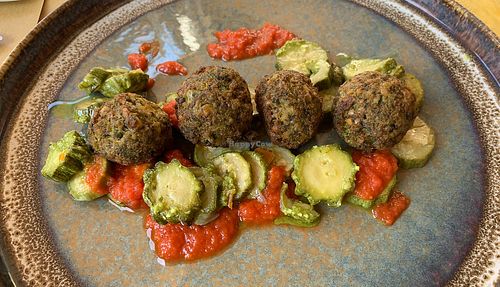 Italian inspired home made falafel   at Il Melograno in Terruggia