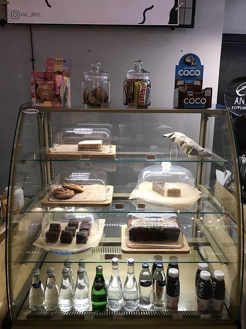 Vegan shawarma, brownie and banana bread  at A.N.D. Coffee in Irkutsk