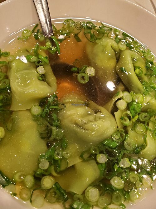 Vegan wonton soup at Din Tai Fung - Washington Square in Tigard