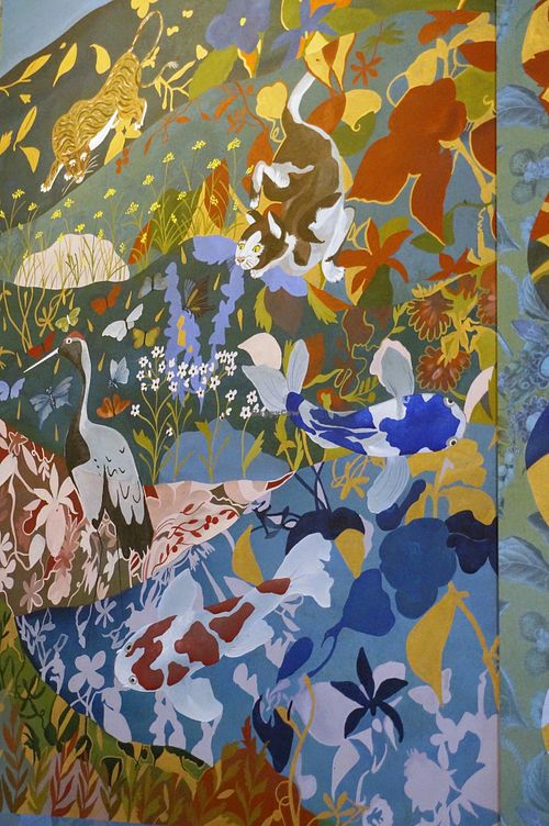 Close-up of wall decoration at brEAThe Restaurant | Sushi végétal à Paris in Paris