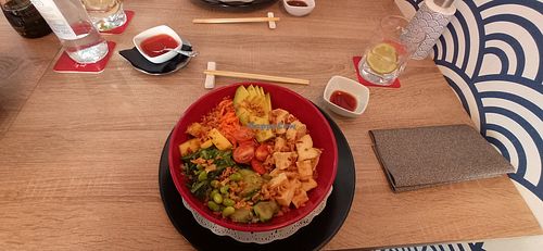 Tofu poke bowl at Sushi Amore in Tenerife