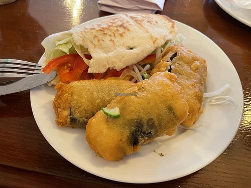 Tofish and salad pitta  at FishFace in Lichfield