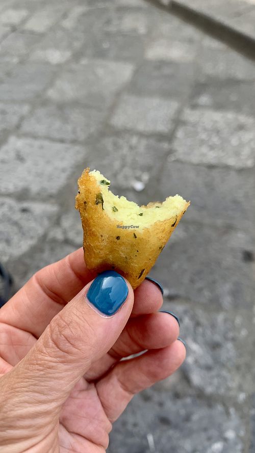 Potato croquette  at Vegan Food Tour in Cefalu