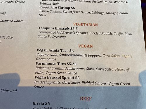 Vegan tacos  at Zandra's Taqueria in Manassas