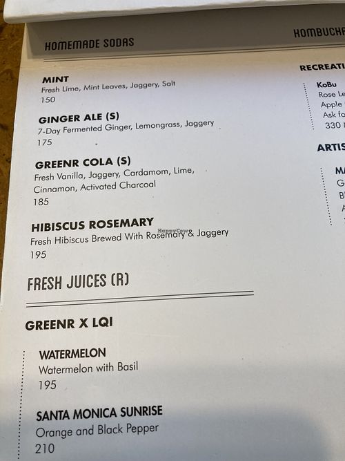   at Greenr Cafe in Mumbai