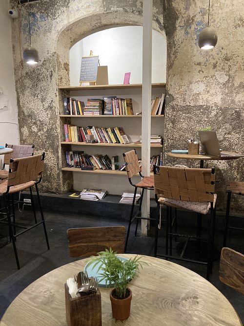 More seating  at Greenr Cafe in Mumbai