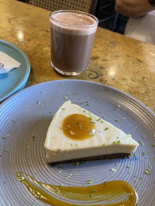 Lime pie  at Greenr Cafe in Mumbai