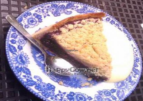 blueberry cake and coffee at Kafe Agnez in Malmo