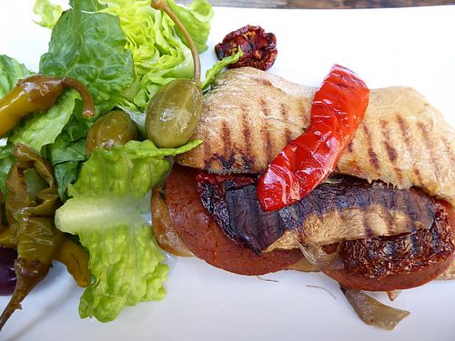 grilled sandwich at Kafe Agnez in Malmo