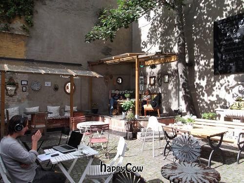 The Courtyard at Kafe Agnez in Malmo