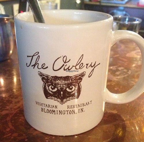 New coffee mugs at The Owlery in Bloomington