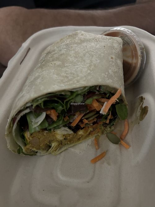 Sunshine wrap to go - very good!   at ROOTED in Walnut Creek
