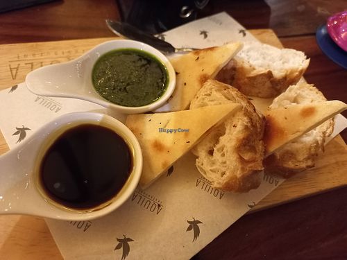 Complimentery bread at Aquila in Chiang Mai