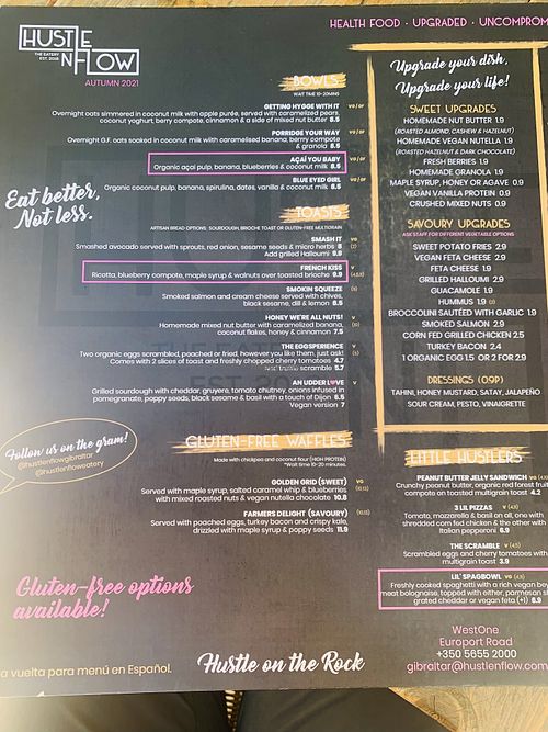 Menu #1  at Hustle n' Flow in 